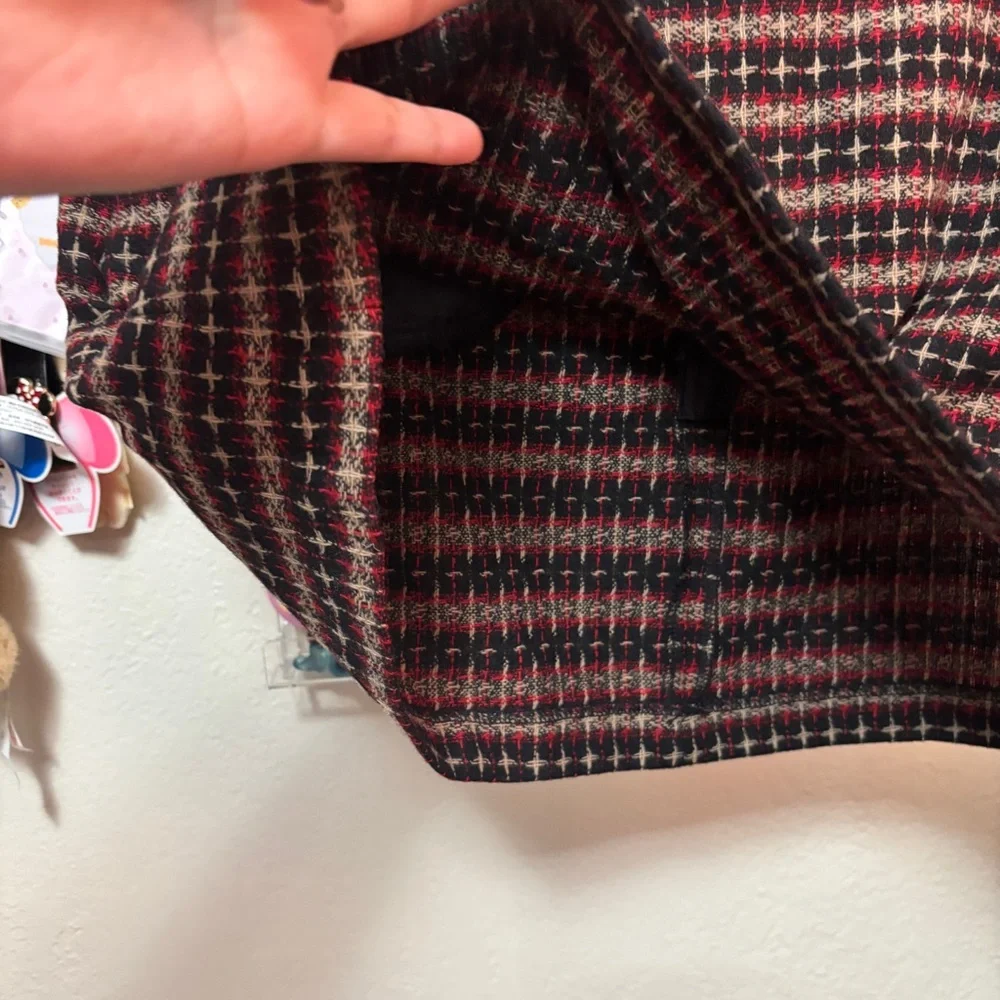 Frenchi Wool Blend Tweed Mini Skirt Size Large - Picture 3 of 7